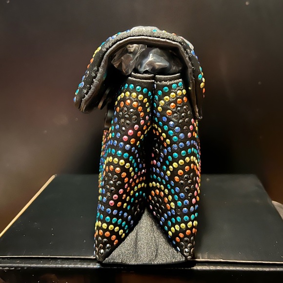 NWT Kurt Geiger Mini Crystal Kensington Crossbody Bag with Black Eagle Head - Picture 7 of 12